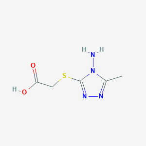 (4-Amino-5-methyl-4H-[1,2,4]triazol-3-ylsulfanyl)-acetic acid