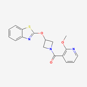 (3-(Benzo[d]thiazol-2-yloxy)azetidin-1-yl)(2-methoxypyridin-3-yl)methanone