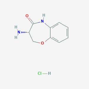 (S)-7-Amino-6,7-dihydro-9H-5-oxa-9-aza-benzocyclohepten-8-one hydrochloride