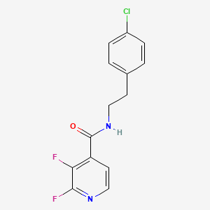molecular formula C14H11ClF2N2O B2904773 N-[2-(4-chlorophenyl)ethyl]-2,3-difluoropyridine-4-carboxamide CAS No. 1788542-65-3