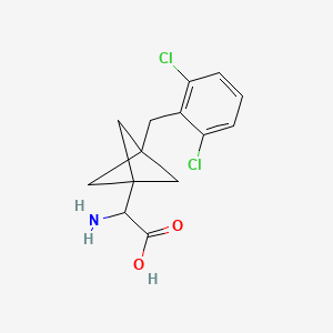 2-Amino-2-[3-[(2,6-dichlorophenyl)methyl]-1-bicyclo[1.1.1]pentanyl]acetic acid