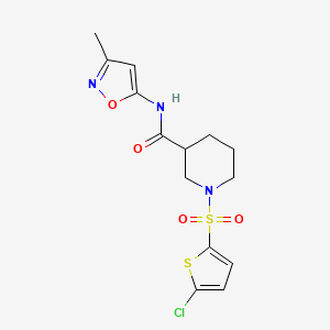 1-((5-chlorothiophen-2-yl)sulfonyl)-N-(3-methylisoxazol-5-yl)piperidine-3-carboxamide