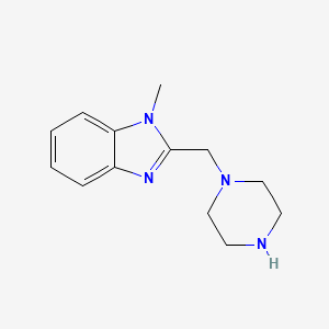 molecular formula C13H18N4 B2904804 1-Methyl-2-(piperazinylmethyl)benzimidazole CAS No. 59037-72-8
