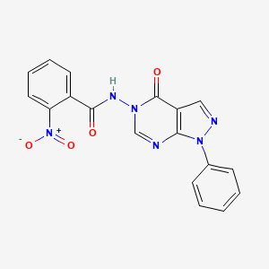 2-nitro-N-(4-oxo-1-phenyl-1H-pyrazolo[3,4-d]pyrimidin-5(4H)-yl)benzamide