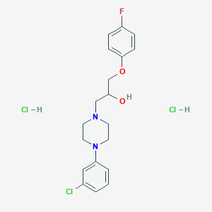 1-(4-(3-Chlorophenyl)piperazin-1-yl)-3-(4-fluorophenoxy)propan-2-ol dihydrochloride