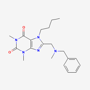 8-[[Benzyl(methyl)amino]methyl]-7-butyl-1,3-dimethylpurine-2,6-dione