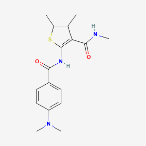 2-(4-(dimethylamino)benzamido)-N,4,5-trimethylthiophene-3-carboxamide