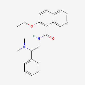 molecular formula C23H26N2O2 B2904888 N-[2-(dimethylamino)-2-phenylethyl]-2-ethoxynaphthalene-1-carboxamide CAS No. 899744-60-6