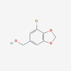 molecular formula C8H7BrO3 B2904906 (7-bromo-2H-1,3-benzodioxol-5-yl)methanol CAS No. 940271-67-0