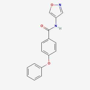 molecular formula C16H12N2O3 B2904936 N-(1,2-oxazol-4-yl)-4-phenoxybenzamide CAS No. 1396678-32-2
