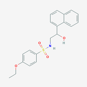 molecular formula C20H21NO4S B2904949 4-ethoxy-N-(2-hydroxy-2-(naphthalen-1-yl)ethyl)benzenesulfonamide CAS No. 1351604-95-9