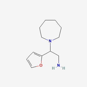 2-Azepan-1-yl-2-furan-2-yl-ethylamine