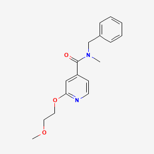 molecular formula C17H20N2O3 B2905071 N-benzyl-2-(2-methoxyethoxy)-N-methylpyridine-4-carboxamide CAS No. 2034300-55-3