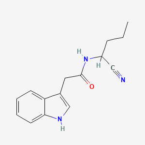 molecular formula C15H17N3O B2905156 N-(1-cyanobutyl)-2-(1H-indol-3-yl)acetamide CAS No. 1281151-88-9