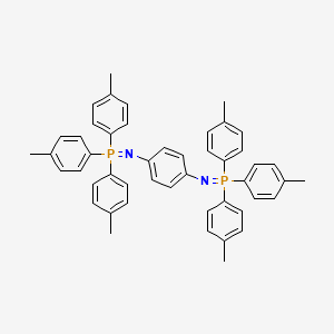 molecular formula C48H46N2P2 B2905158 N,n'-bis(tri-p-tolylphosphoranylidene)benzene-1,4-diamine CAS No. 51870-56-5