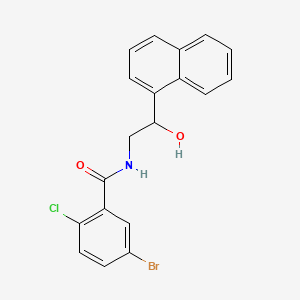 5-bromo-2-chloro-N-(2-hydroxy-2-(naphthalen-1-yl)ethyl)benzamide