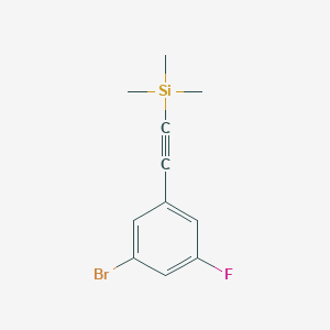 2-(3-Bromo-5-fluorophenyl)ethynyl-trimethylsilane