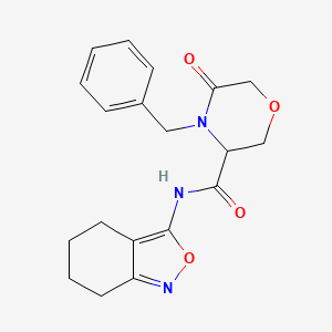 4-benzyl-5-oxo-N-(4,5,6,7-tetrahydrobenzo[c]isoxazol-3-yl)morpholine-3-carboxamide