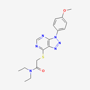 N,N-diethyl-2-[3-(4-methoxyphenyl)triazolo[4,5-d]pyrimidin-7-yl]sulfanylacetamide