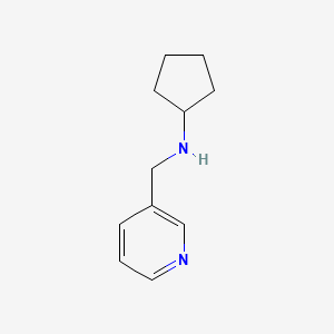 molecular formula C11H16N2 B2905353 Cyclopentyl-pyridin-3-ylmethyl-amine CAS No. 626210-37-5