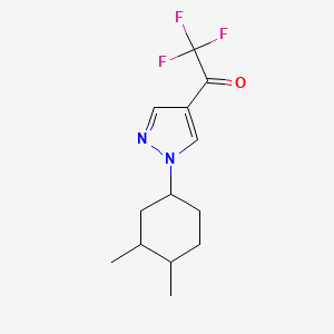 1-[1-(3,4-dimethylcyclohexyl)-1H-pyrazol-4-yl]-2,2,2-trifluoroethan-1-one