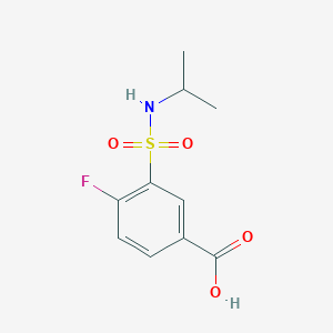 4-Fluoro-3-[(propan-2-yl)sulfamoyl]benzoic acid