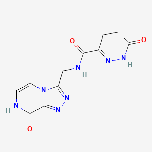N-((8-hydroxy-[1,2,4]triazolo[4,3-a]pyrazin-3-yl)methyl)-6-oxo-1,4,5,6-tetrahydropyridazine-3-carboxamide