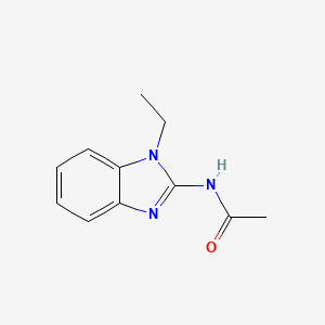 molecular formula C11H13N3O B2905385 N-(1-ethyl-1H-1,3-benzodiazol-2-yl)acetamide CAS No. 333771-27-0