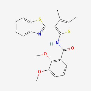 molecular formula C22H20N2O3S2 B2905518 N-[3-(1,3-benzothiazol-2-yl)-4,5-dimethylthiophen-2-yl]-2,3-dimethoxybenzamide CAS No. 886960-55-0