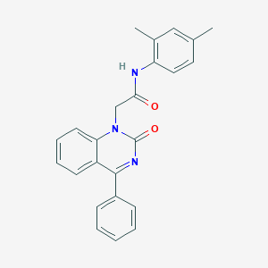molecular formula C24H21N3O2 B2905541 N-(2,4-dimethylphenyl)-2-(2-oxo-4-phenyl-1,2-dihydroquinazolin-1-yl)acetamide CAS No. 932452-07-8
