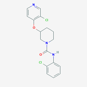 molecular formula C17H17Cl2N3O2 B2905544 N-(2-chlorophenyl)-3-((3-chloropyridin-4-yl)oxy)piperidine-1-carboxamide CAS No. 2034497-90-8