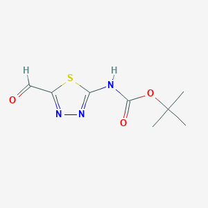 B2905550 tert-Butyl (5-formyl-1,3,4-thiadiazol-2-yl)carbamate CAS No. 2219379-20-9