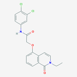 N-(3,4-dichlorophenyl)-2-[(2-ethyl-1-oxo-1,2-dihydroisoquinolin-5-yl)oxy]acetamide