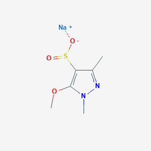 Sodium;5-methoxy-1,3-dimethylpyrazole-4-sulfinate