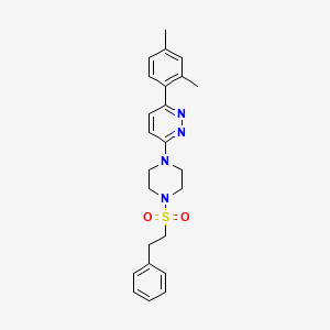 3-(2,4-Dimethylphenyl)-6-(4-(phenethylsulfonyl)piperazin-1-yl)pyridazine