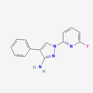 1-(6-fluoro-2-pyridinyl)-4-phenyl-1H-pyrazol-3-amine