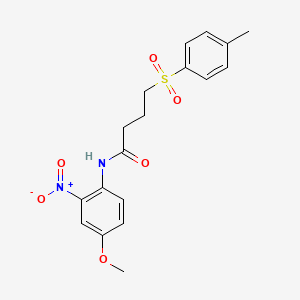 N-(4-methoxy-2-nitrophenyl)-4-tosylbutanamide