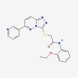 N-(2-ethoxyphenyl)-2-[(6-pyridin-3-yl-[1,2,4]triazolo[4,3-b]pyridazin-3-yl)sulfanyl]acetamide