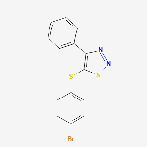 4-Bromophenyl 4-phenyl-1,2,3-thiadiazol-5-yl sulfide