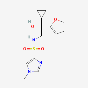 N-(2-cyclopropyl-2-(furan-2-yl)-2-hydroxyethyl)-1-methyl-1H-imidazole-4-sulfonamide