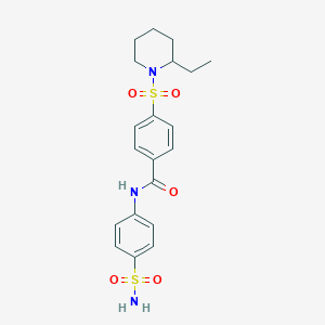 4-((2-ethylpiperidin-1-yl)sulfonyl)-N-(4-sulfamoylphenyl)benzamide