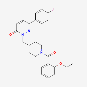 2-((1-(2-ethoxybenzoyl)piperidin-4-yl)methyl)-6-(4-fluorophenyl)pyridazin-3(2H)-one