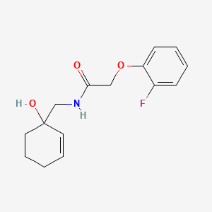 2-(2-fluorophenoxy)-N-[(1-hydroxycyclohex-2-en-1-yl)methyl]acetamide