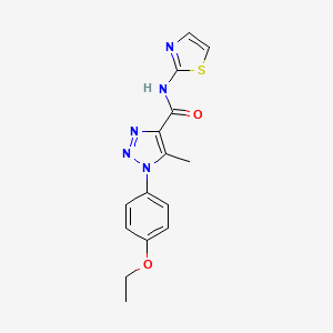 1-(4-ethoxyphenyl)-5-methyl-N-(1,3-thiazol-2-yl)triazole-4-carboxamide
