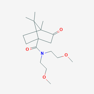 N,N-bis(2-methoxyethyl)-4,7,7-trimethyl-3-oxobicyclo[2.2.1]heptane-1-carboxamide