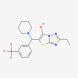 2-Ethyl-5-(piperidin-1-yl(3-(trifluoromethyl)phenyl)methyl)thiazolo[3,2-b][1,2,4]triazol-6-ol
