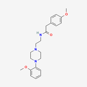2-(4-methoxyphenyl)-N-(2-(4-(2-methoxyphenyl)piperazin-1-yl)ethyl)acetamide
