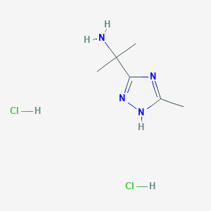 2-(5-Methyl-1H-1,2,4-triazol-3-yl)propan-2-amine dihydrochloride