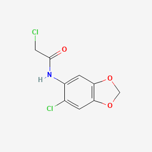 2-chloro-N-(6-chloro-1,3-benzodioxol-5-yl)acetamide