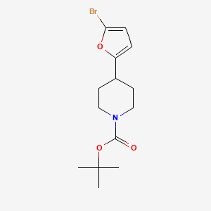 molecular formula C14H20BrNO3 B2905648 Tert-butyl 4-(5-bromofuran-2-yl)piperidine-1-carboxylate CAS No. 2173996-35-3
